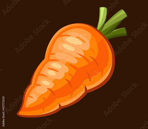 Carrot icon. Vector illustration