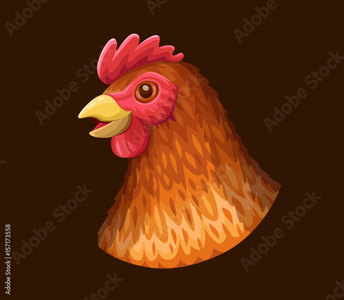 Hen icon. Vector illustration