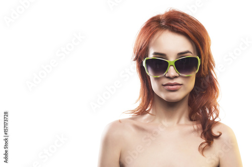 the redhead girl in sunglasses type 2