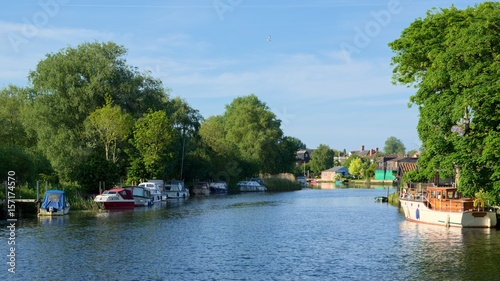Canvas Print Boats on the River Waveney at Beccles