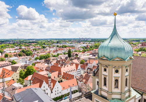 Aerial view over Augsburg photo