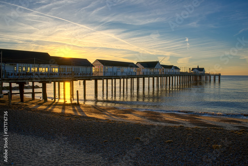 Sunrise over Southwold Pier