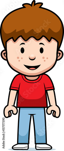 Cartoon Boy Happy
