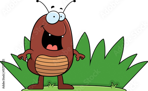 Cartoon Flea Grass