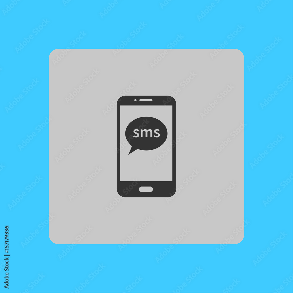 Smartphone email or sms icon. Mobile mail sign symbol. Smartphone email or sms icon. Mobile mail sign symbol.