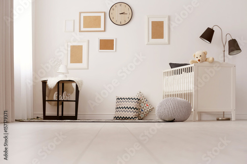 Interior of light cozy baby...