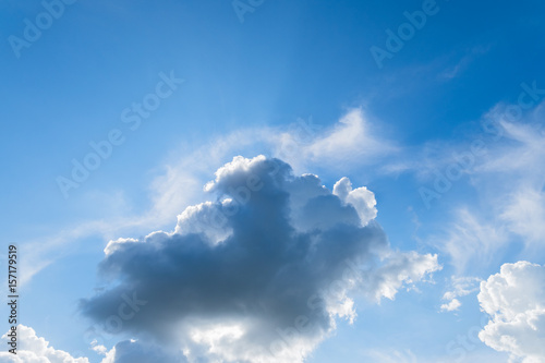 Blue sky and clouds for background