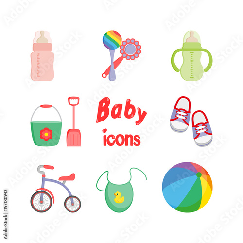 Baby icons. Vector.