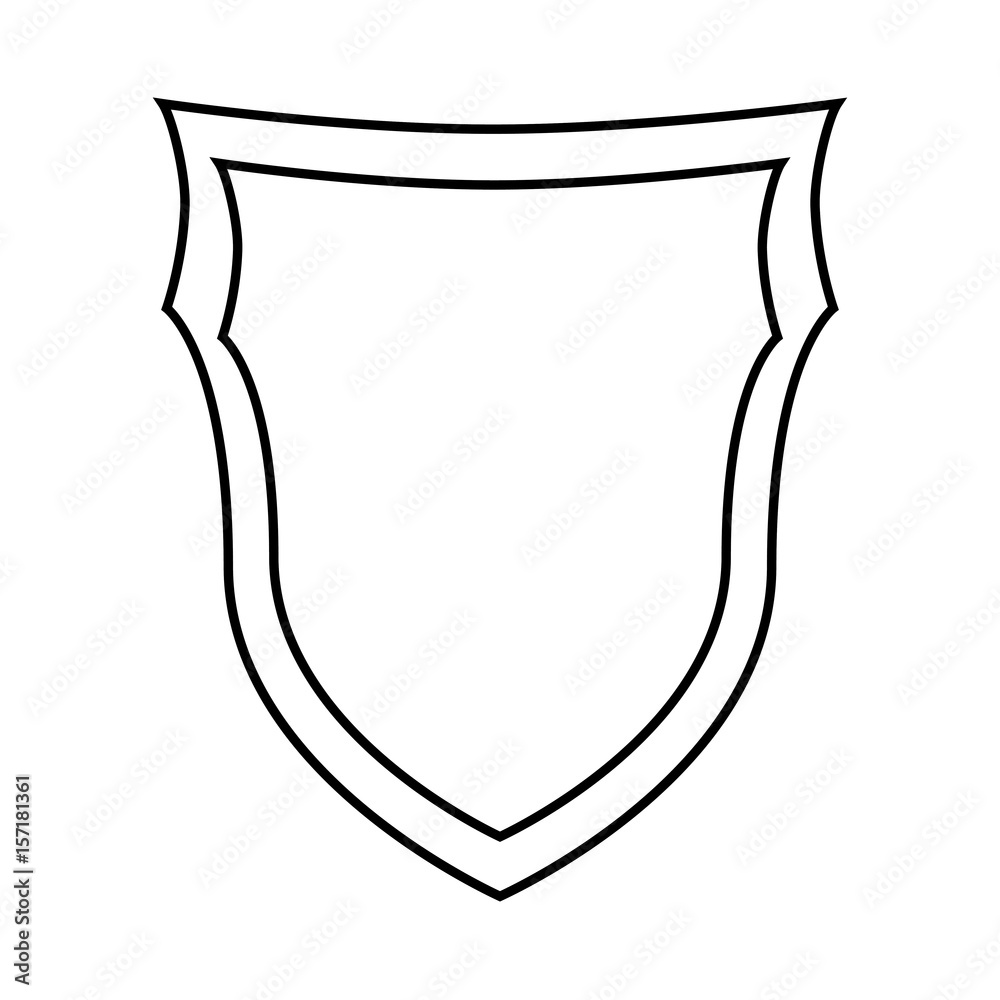 shield icon over white background. vector illustration shield icon over white background. vector illustration