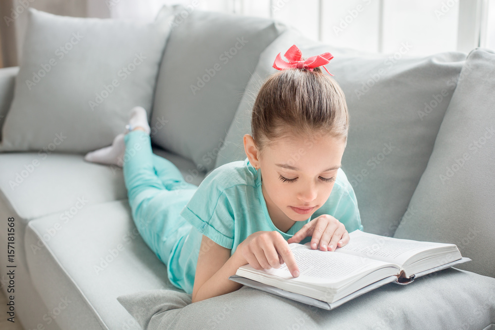 Young teenager girl alone at home childhood Young teenager girl alone at home childhood