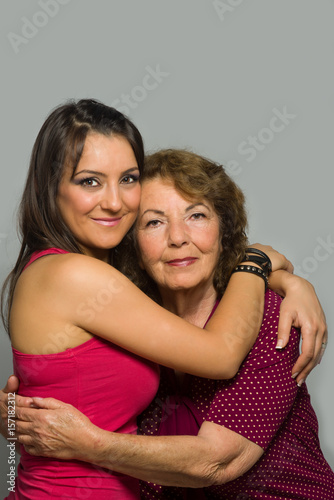 Mother with daughter