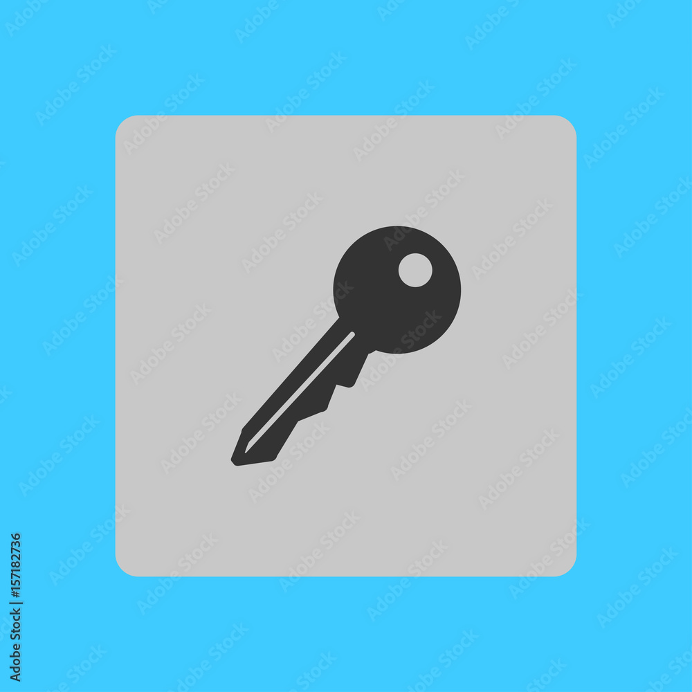 Key icon. Lock symbol. Security sign. Flat design style. Key icon. Lock symbol. Security sign. Flat design style.