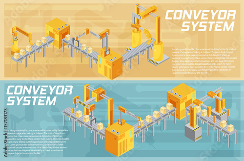 Conveyor System Isometric Banners