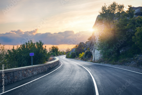 Mountain road. Landscape wi...