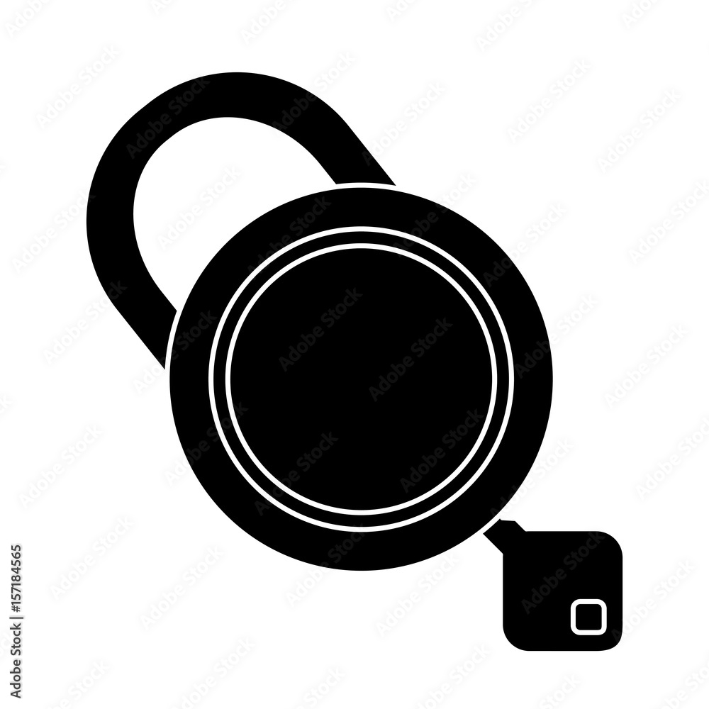 security padlock icon over white background. vector illustration security padlock icon over white background. vector illustration