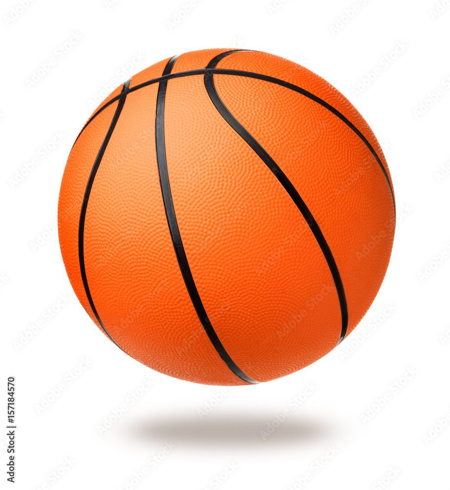 Basketball ball isolated on white background