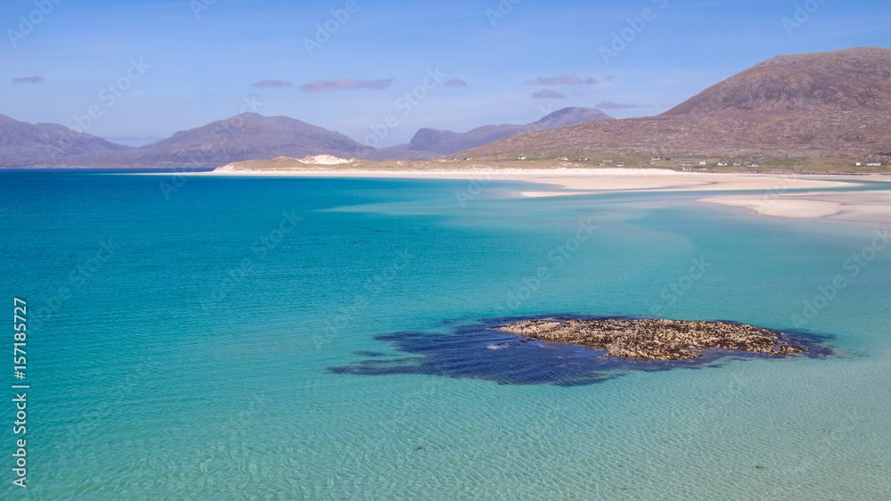 Αυτοκόλλητο View across the Beach at Luskentyre Isle of Harris