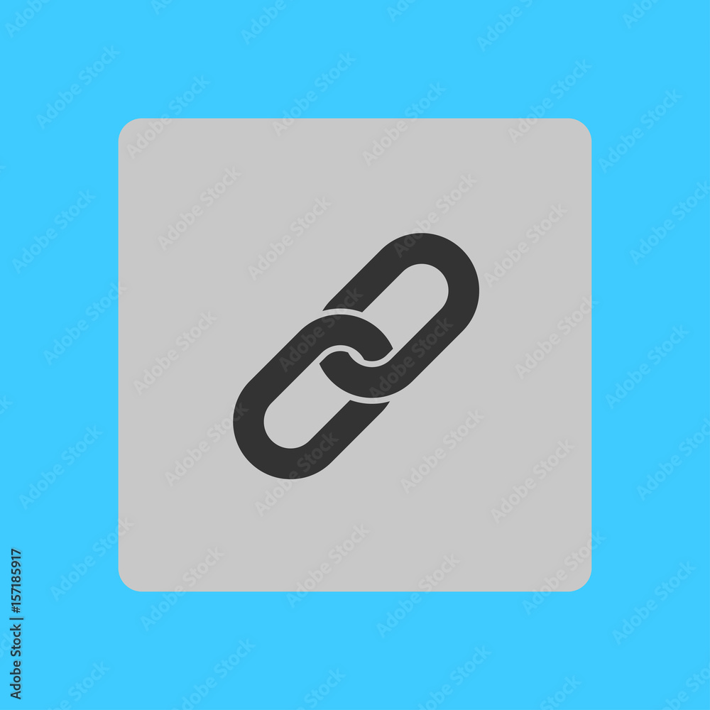 Link single icon.Chain link symbol. Icon link to the source. Link single icon.Chain link symbol. Icon link to the source.