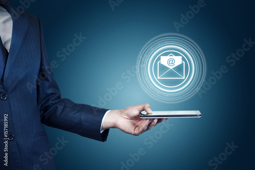 Concept of sending message wireless using smartphone