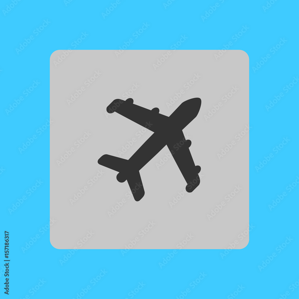 Plane icon. Travel symbol. Airplane plane from the bottom sign.