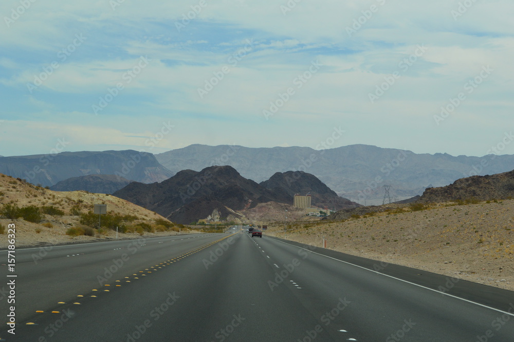 Fototapeta premium mountains view - on the highway