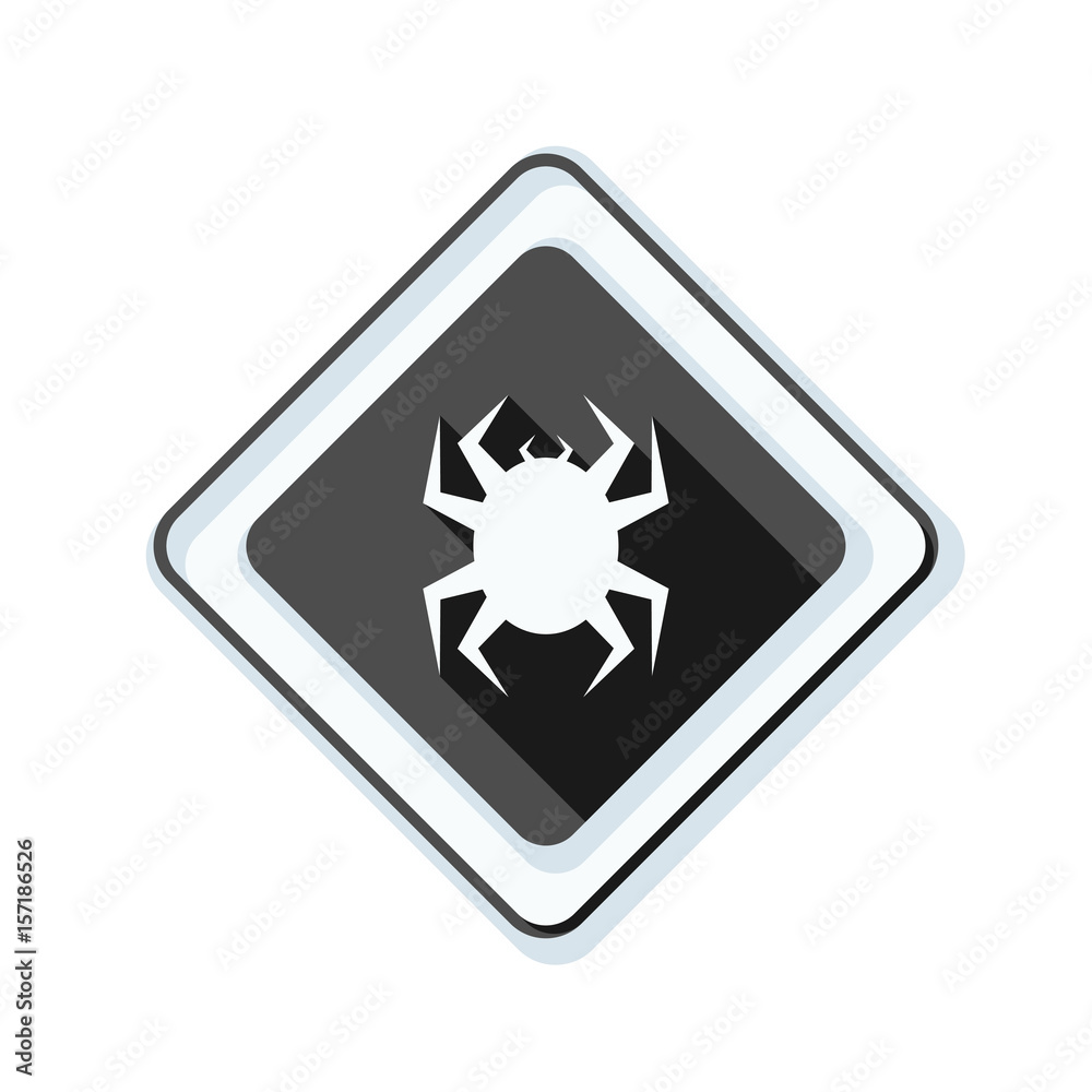 Virus hazard sign illustration Virus hazard sign illustration