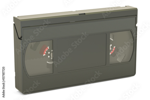 Videotape closeup, 3D rendering