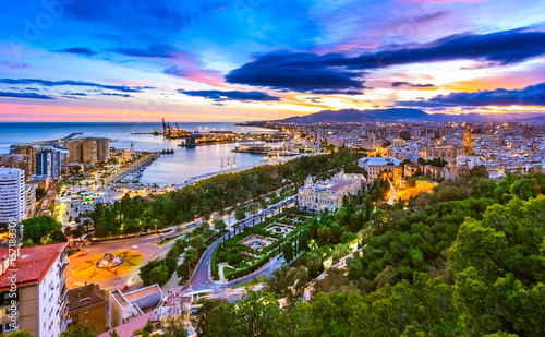 Fotografia Cityscape of Malaga, Andalusia, Spain