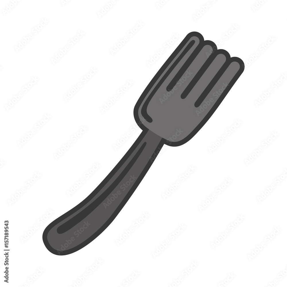 fork icon over white background. vector illustration fork icon over white background. vector illustration