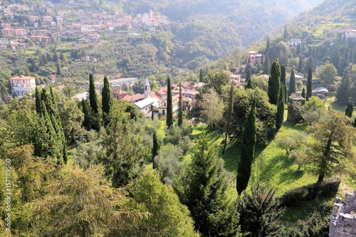 Vezio Varenna at Lake Como in summer, Lombardy Italy 