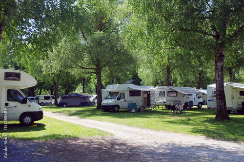 Fotobehang camping de haute -savoie