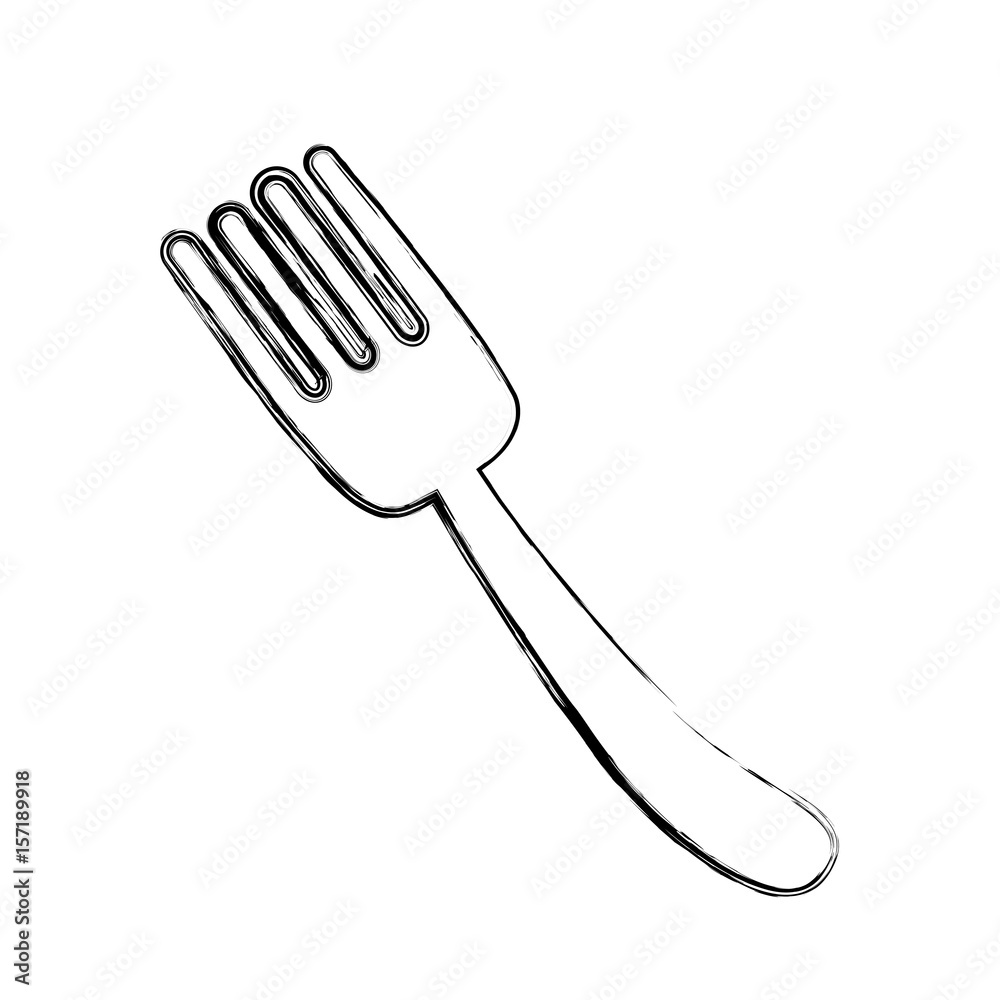 fork icon over white background. vector illustration fork icon over white background. vector illustration