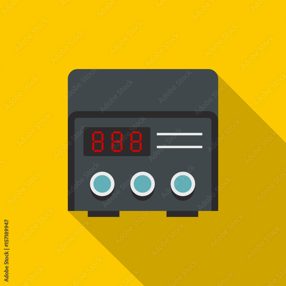 Professional tattoo machine icon, flat style Professional tattoo machine icon, flat style