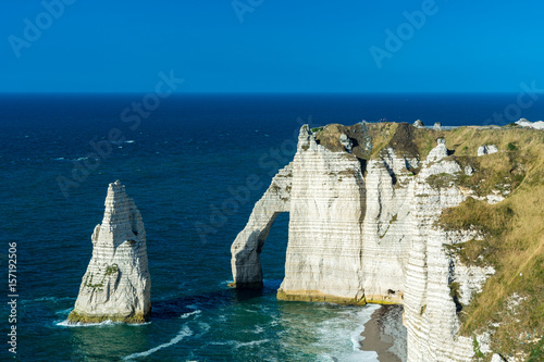 Φωτογραφία The cliffs named the needle and the aval in Etretat