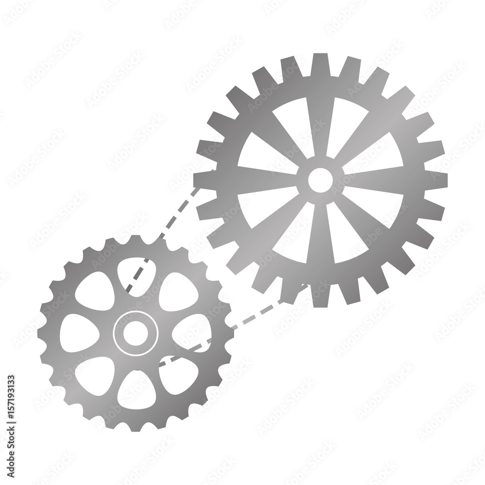bike gears icon over white background. vector illustration bike gears icon over white background. vector illustration