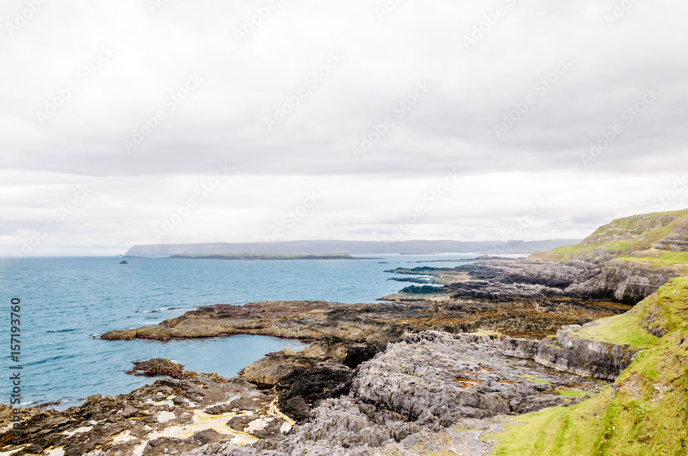 View on coastline and beach at the north of Scotland View on coastline and beach at the north of Scotland