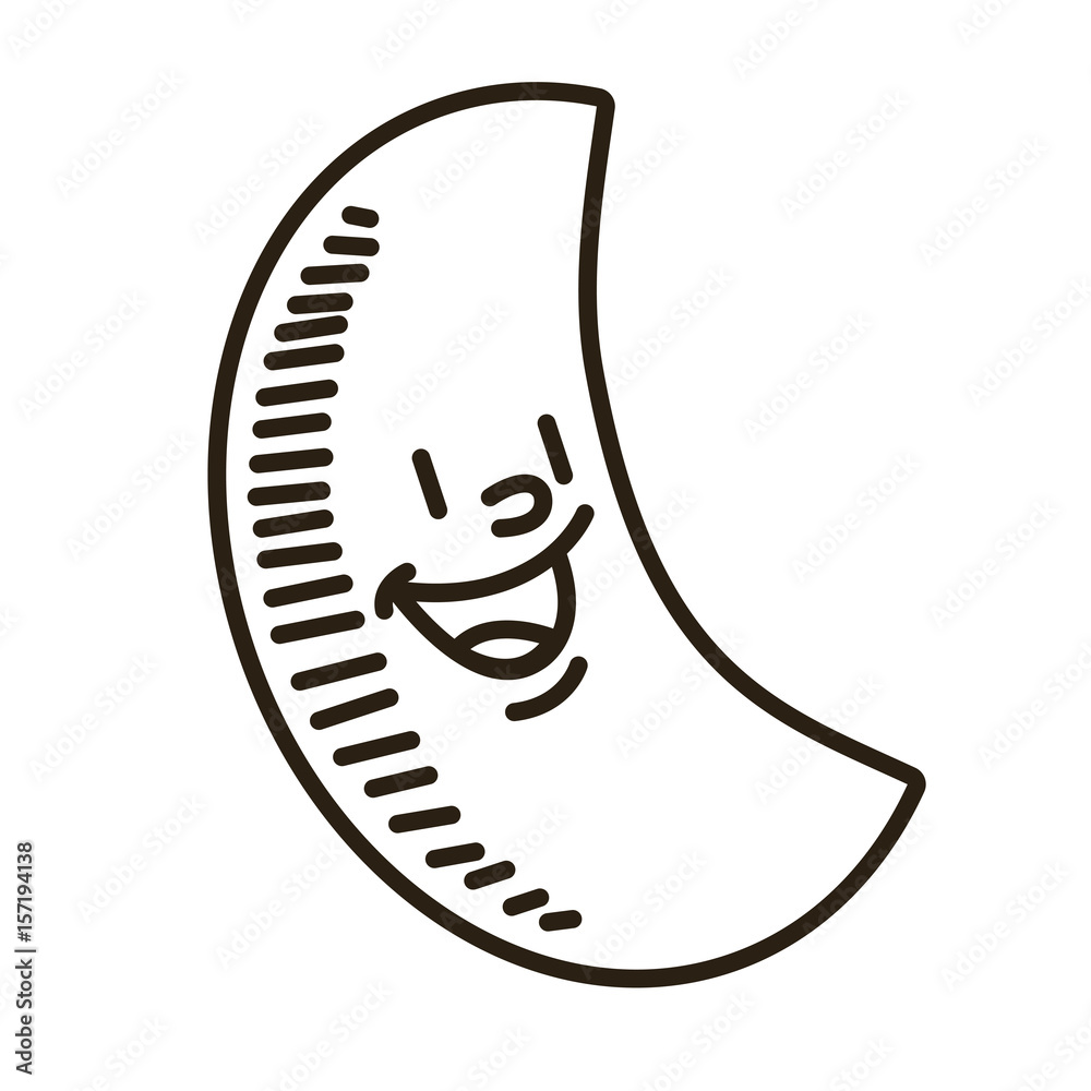 smiling moon cartoon mascot character vector Illustration smiling moon cartoon mascot character vector Illustration