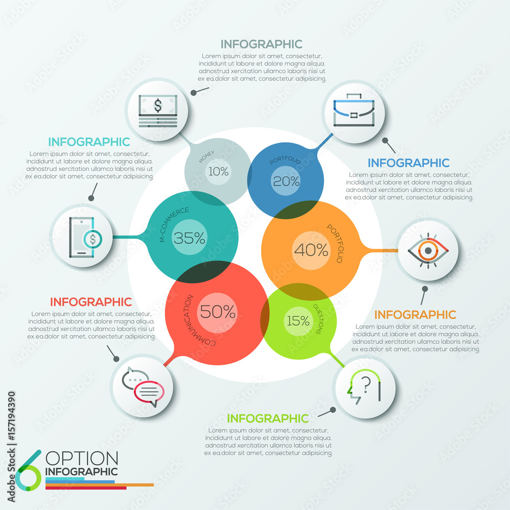 Modern infographics options banner. Modern infographics options banner.