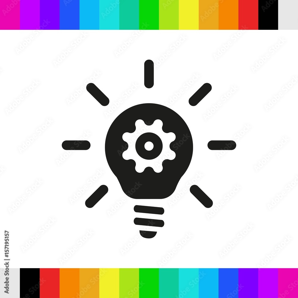 bulb icon stock vector illustration flat design bulb icon stock vector illustration flat design