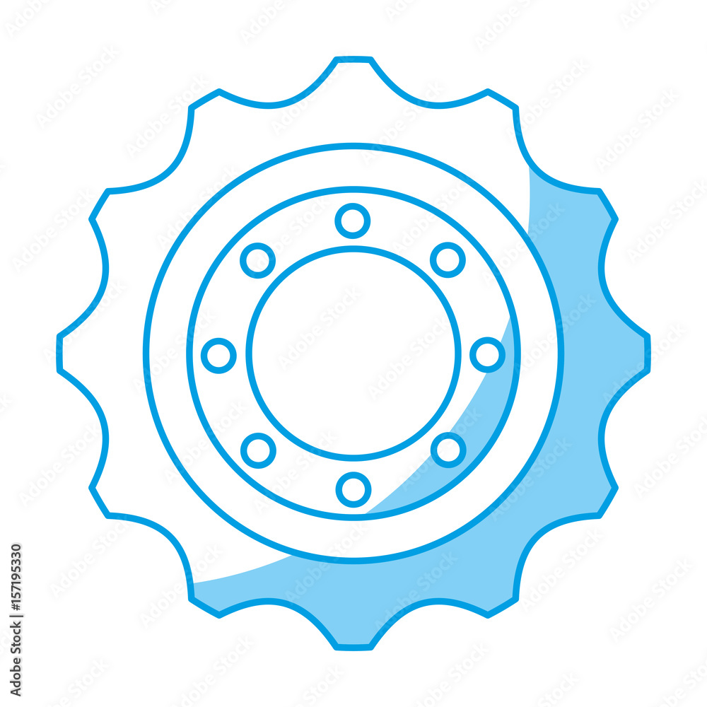 bike gear icon over white background. vector illustration bike gear icon over white background. vector illustration