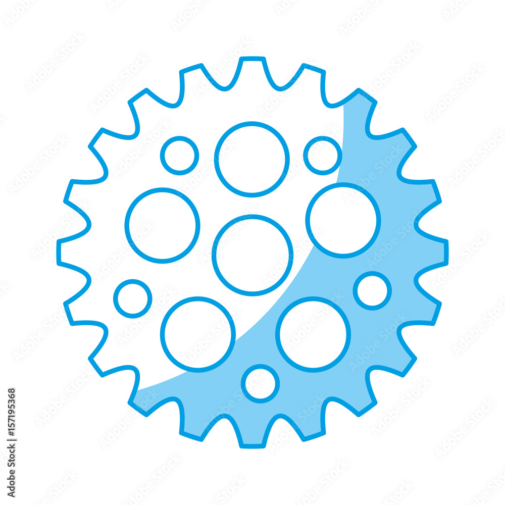 bike gear icon over white background. vector illustration bike gear icon over white background. vector illustration