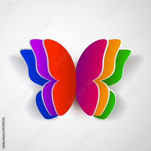 colorful paper butterfly