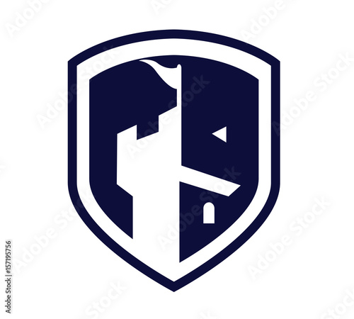 Castle Shield Logo Illustrator Design