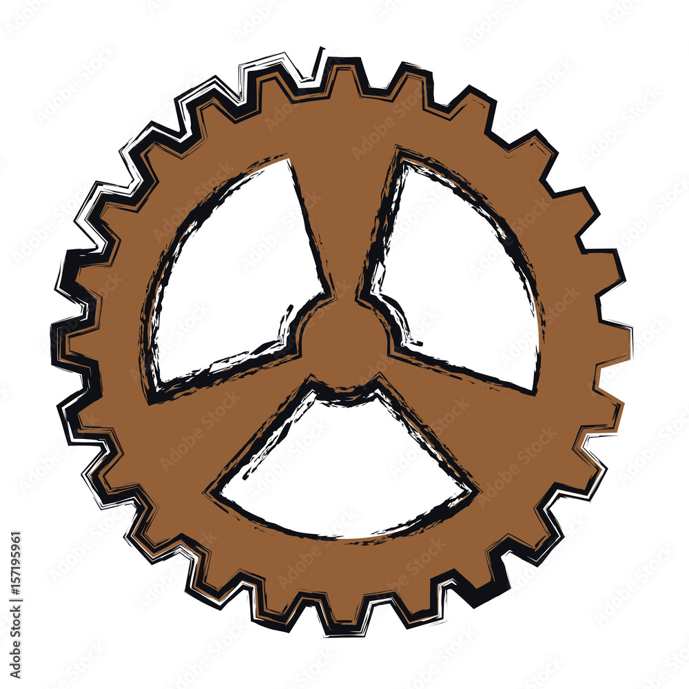 bike gear icon over white background. colorful design. vector illustration bike gear icon over white background. colorful design. vector illustration