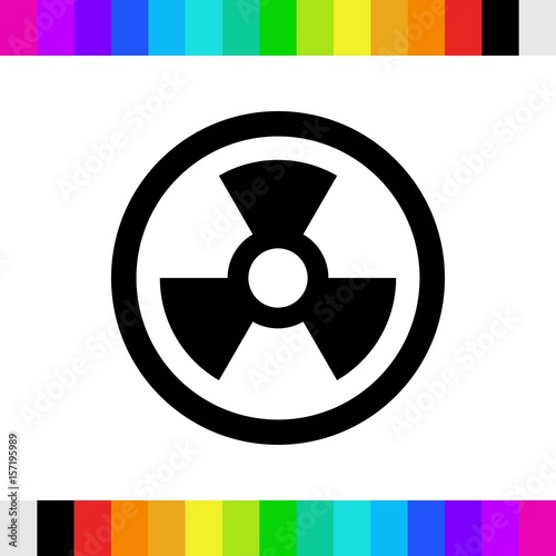 radioactive icon stock vector illustration flat design