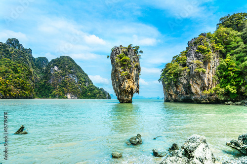 James Bond Island-Koh Tapoo from Phang Nga Bay,Thailand