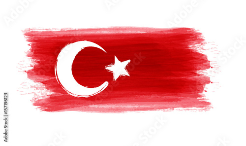 Grunge Turkey flag