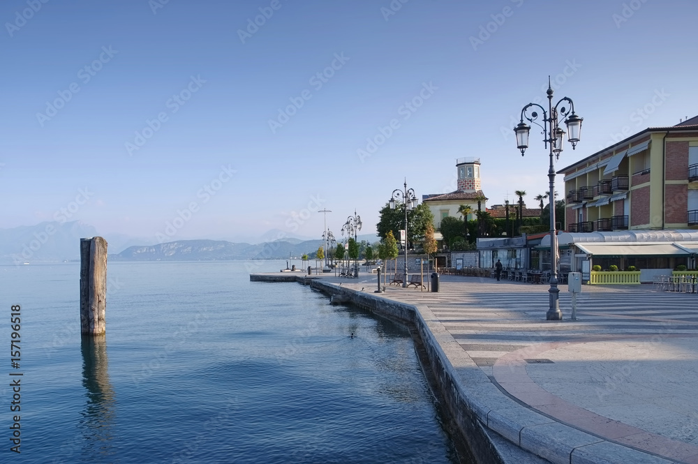 Lazise Pier - Lazise Pier on Lake Garda in Italy