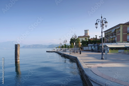 Lazise Pier - Lazise Pier on Lake Garda in Italy © LianeM