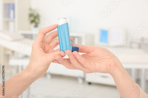 Doctor giving adult woman i...